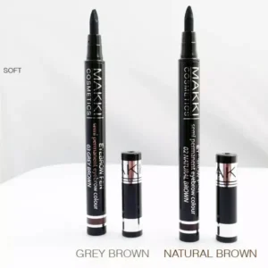MAKKI SEMI PERMANENT EYEBROW COLOUR PEN LONG STAY SOFT SLANTED TIP EYE BROWS