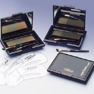 Brunette Waterproof Eyebrow Compact Powder + 6 Stencils Cake
